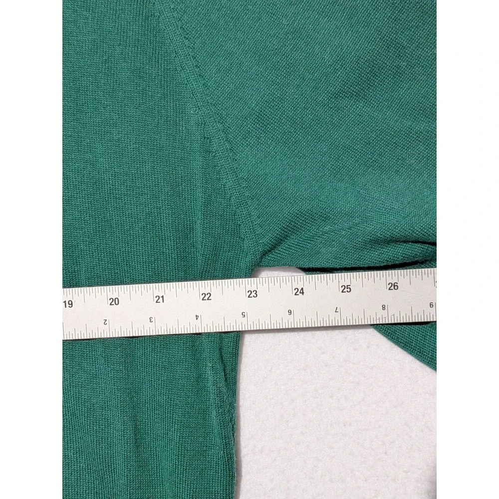 VTG‎ Slazenger V Neck Golf Sweater Green Cotton Rochester Country Club Medium